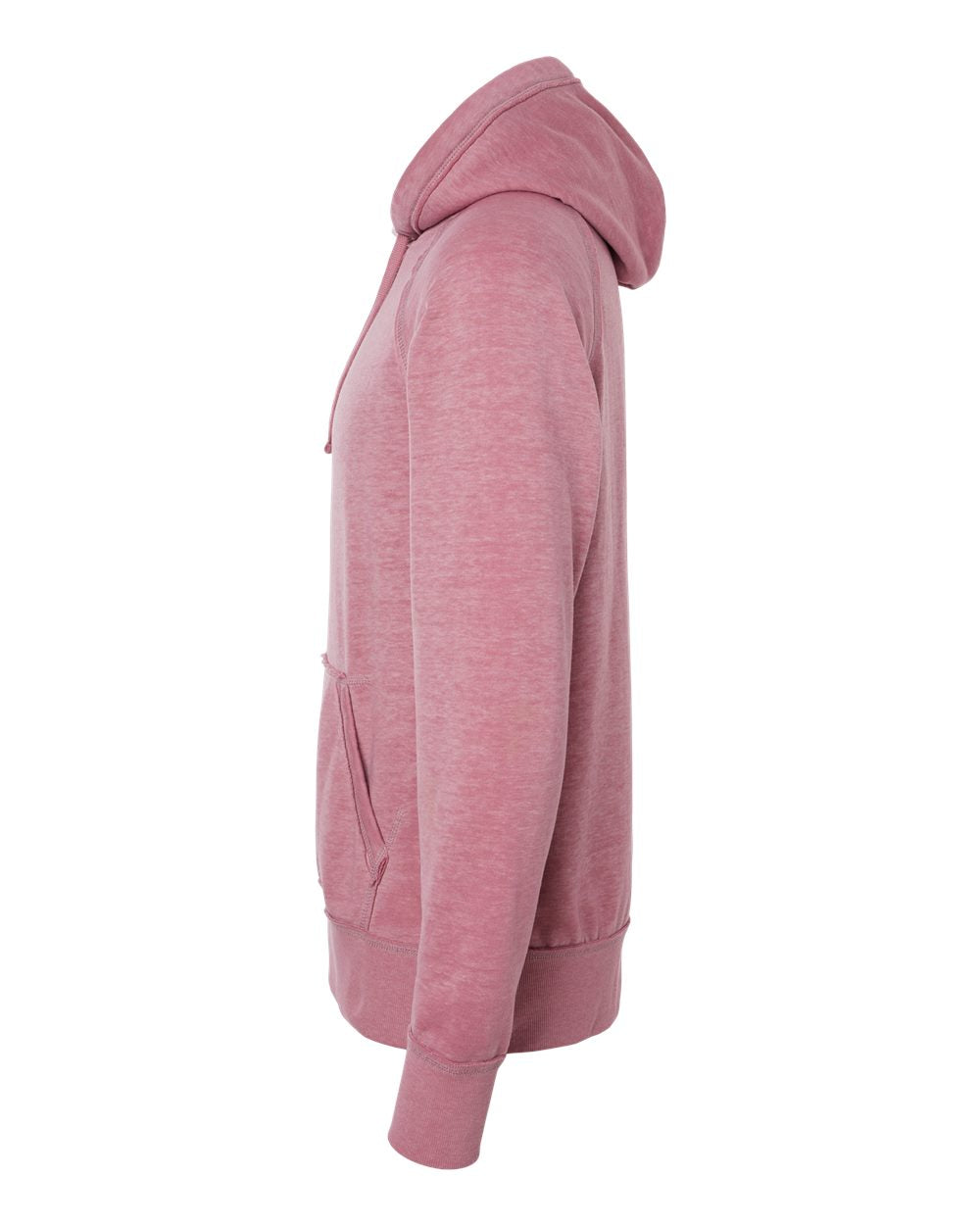 Left View of Rose Vintage Zen Fleece Hooded Sweatshirt - 8915