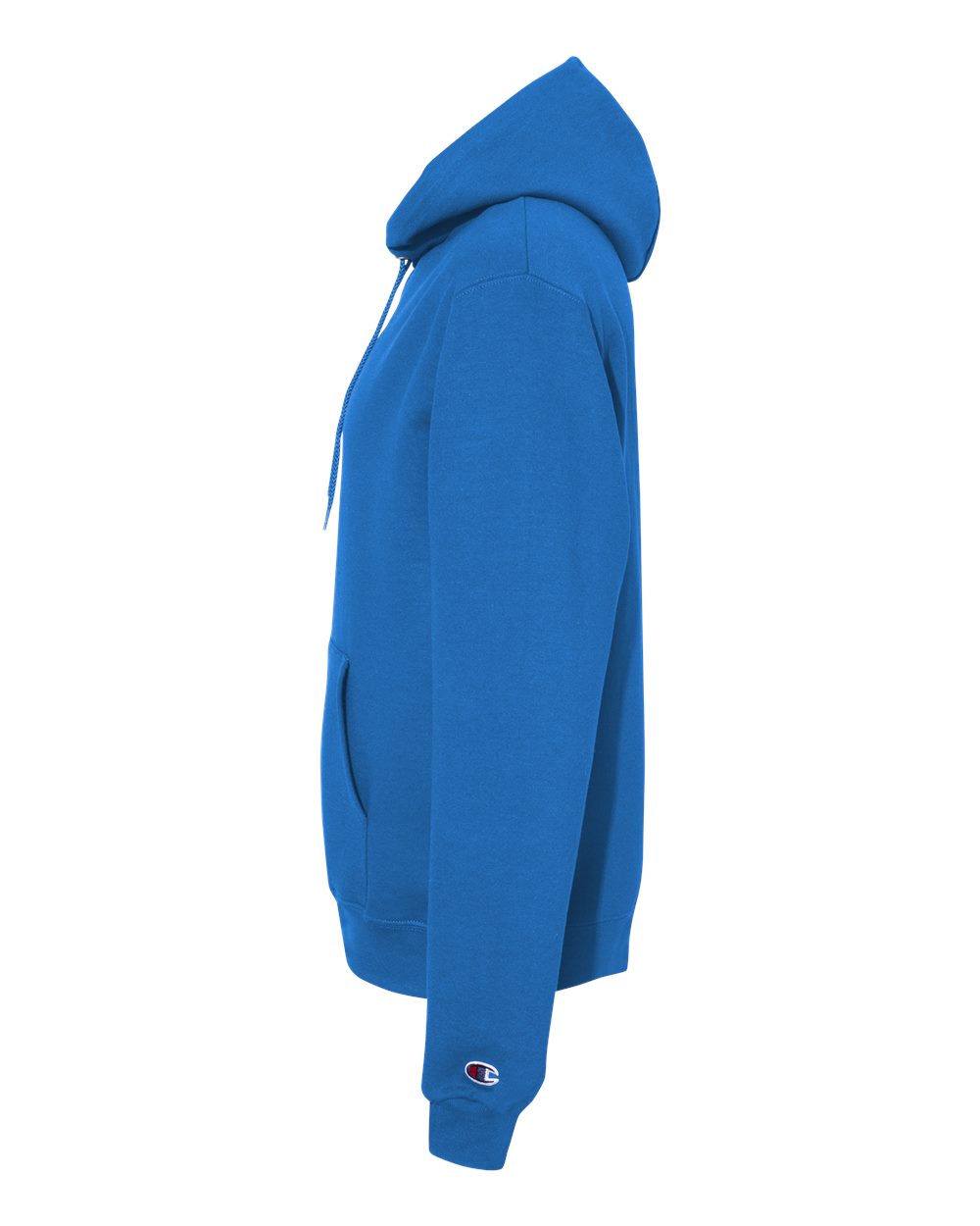 Left View of Royal Blue Powerblend® Hooded Sweatshirt - S700