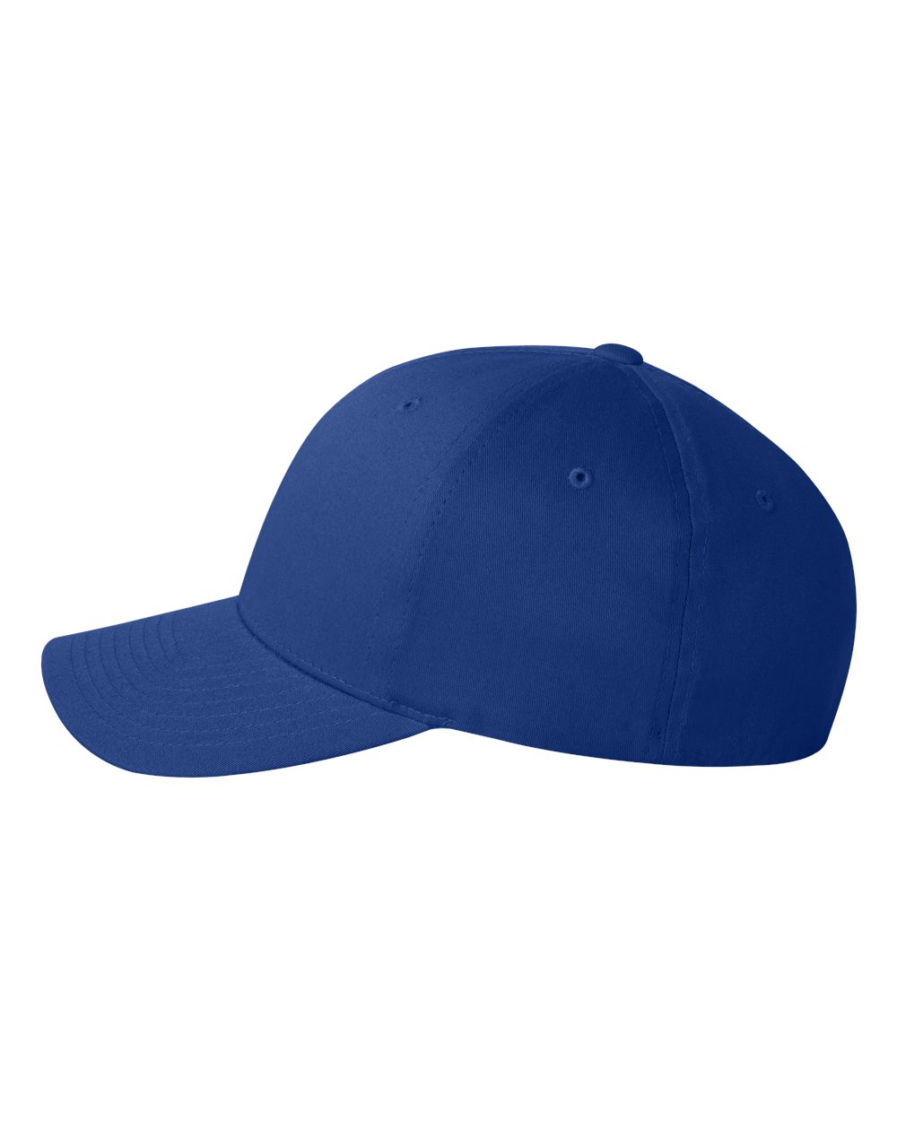 Left View of Royal Blue V-Flexfit® Cotton Twill Cap - 5001