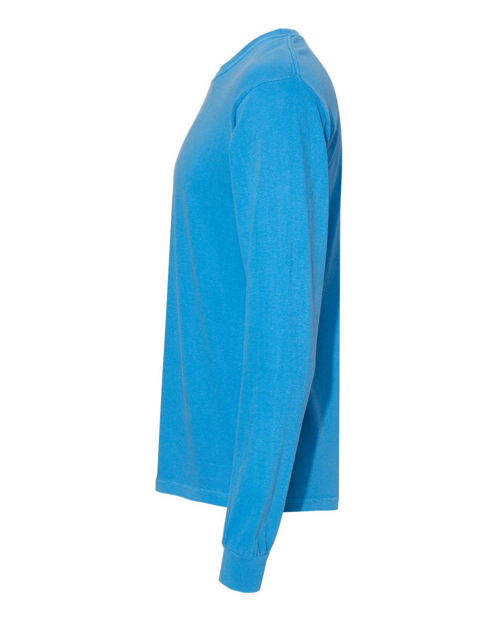 Left View of Royal Caribe Garment-Dyed Heavyweight Long Sleeve T-Shirt - 6014