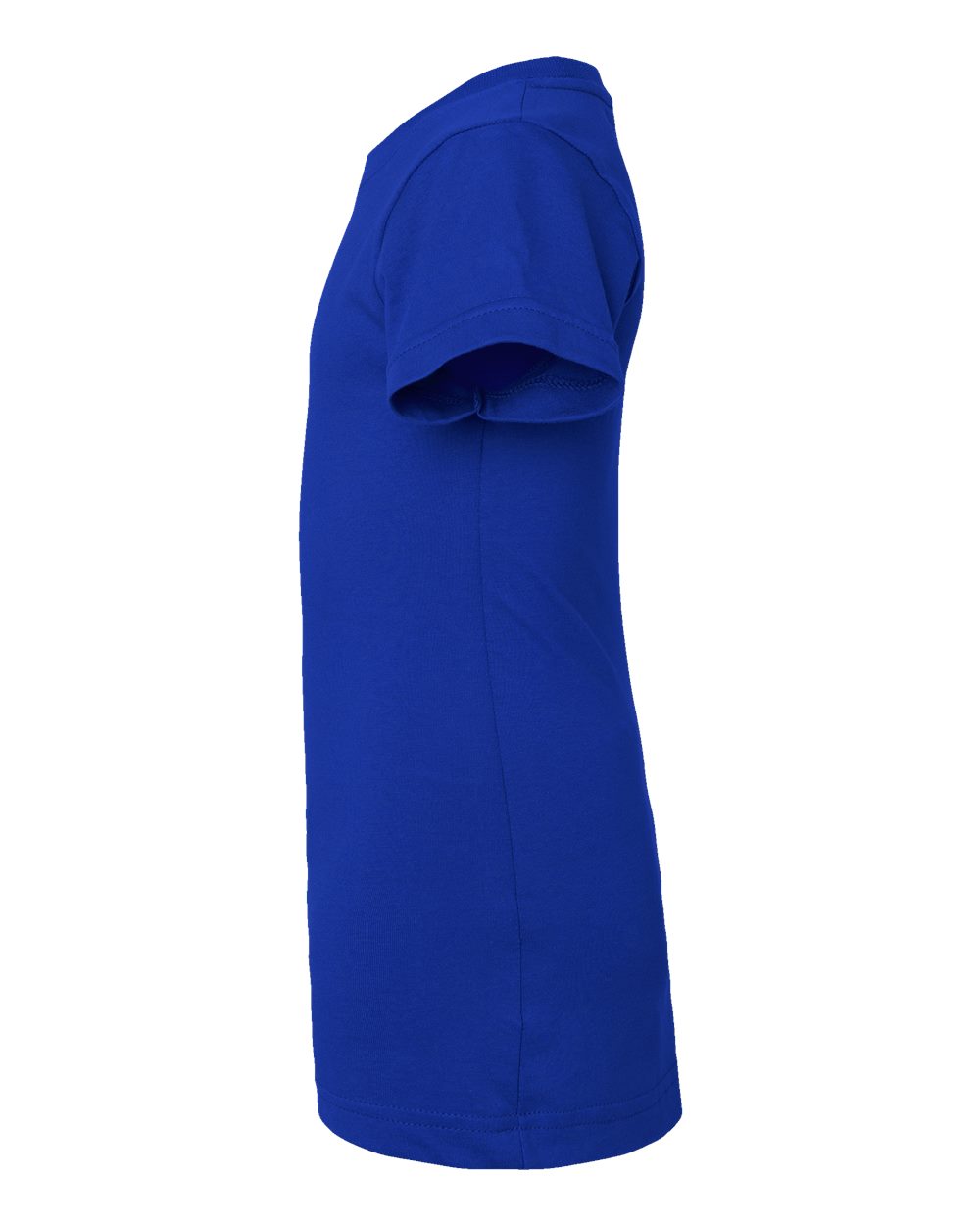 Left View of Royal Girls' Fine Jersey Tee - 2616