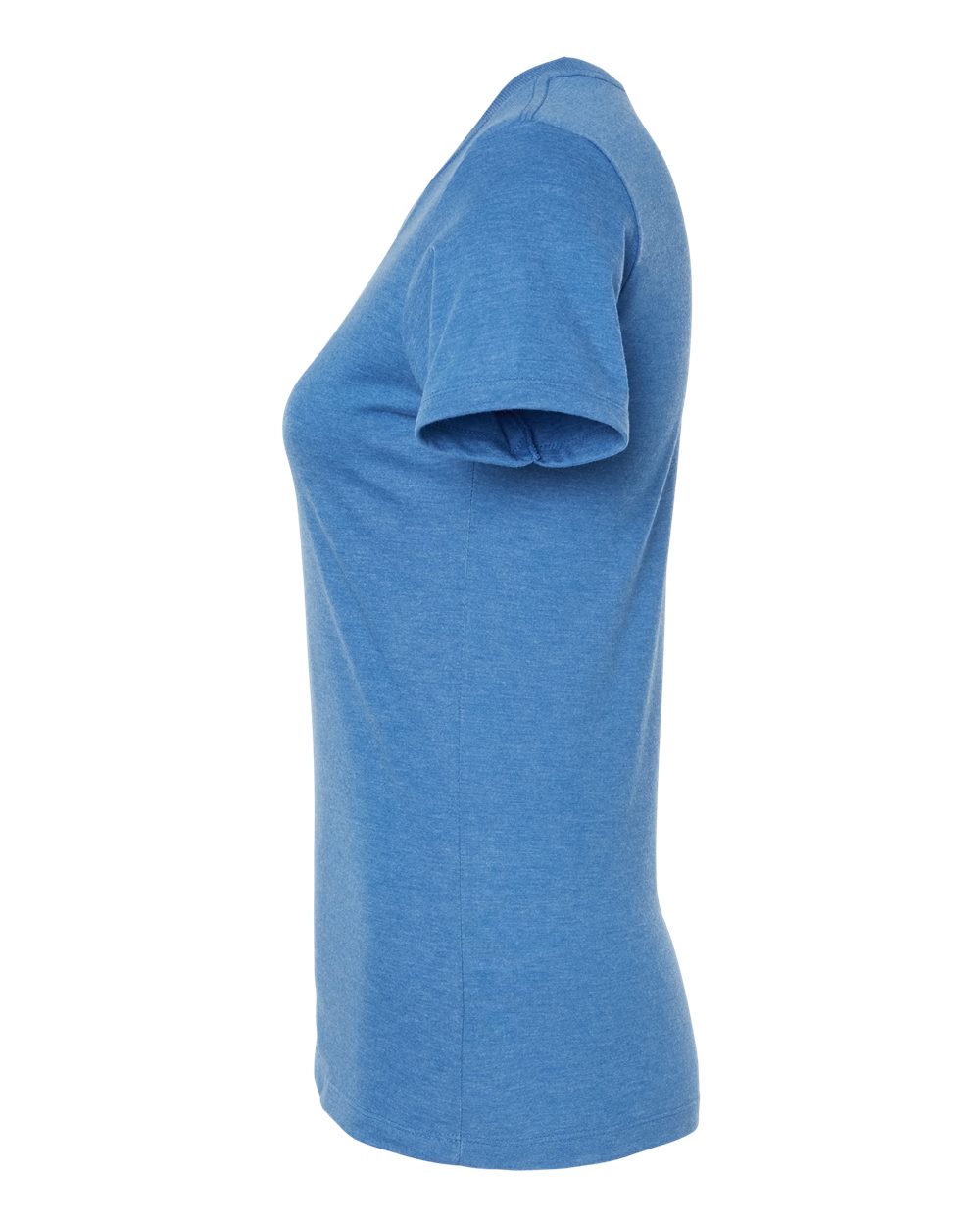 Left View of Royal Heather Women's Premium Cotton Blend T-Shirt - 542