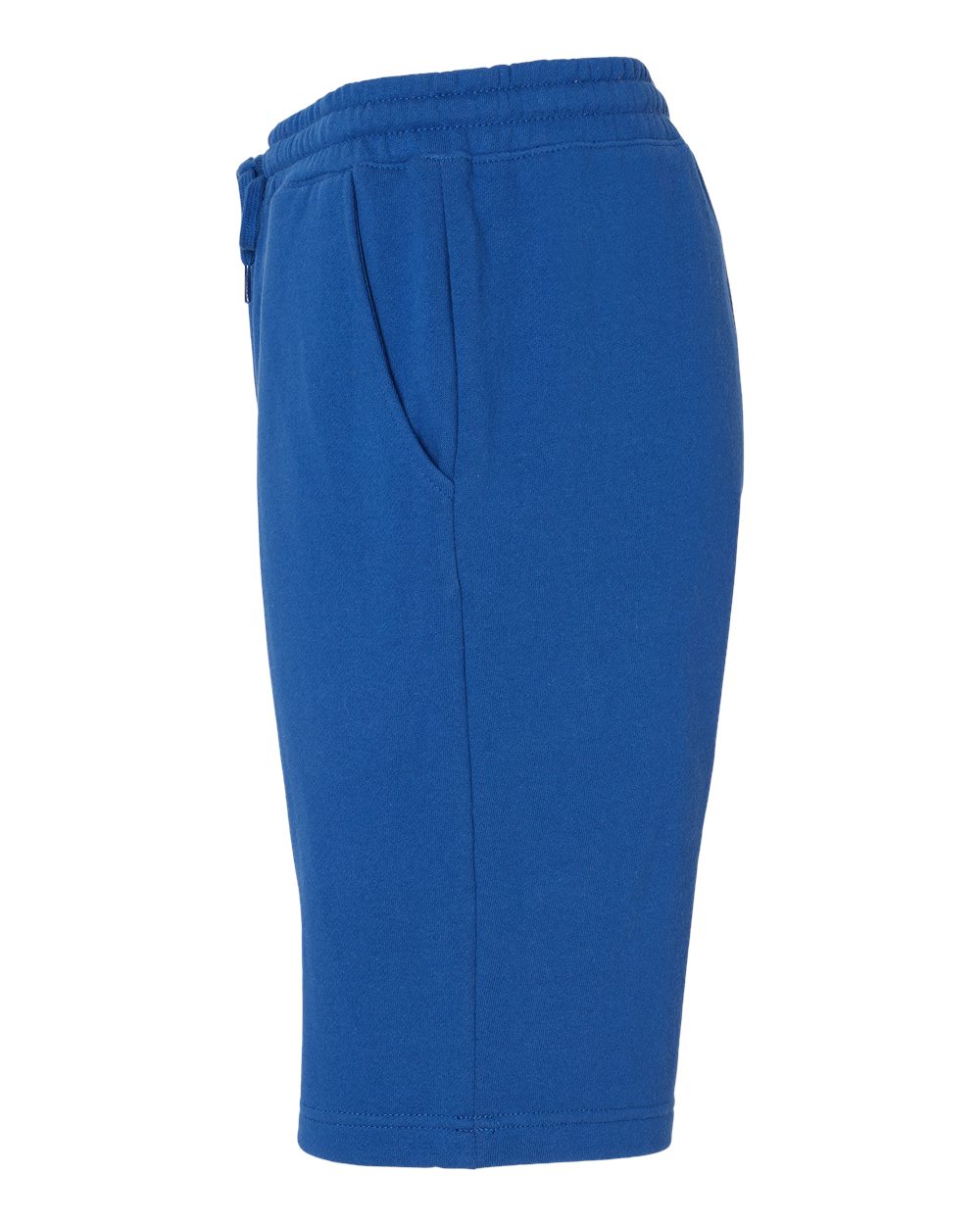 Left View of Royal Midweight Fleece Shorts - IND20SRT
