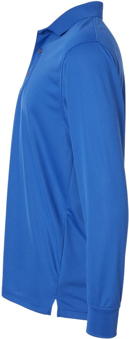 Left View of Royal Prescott Long Sleeve Polo - 110