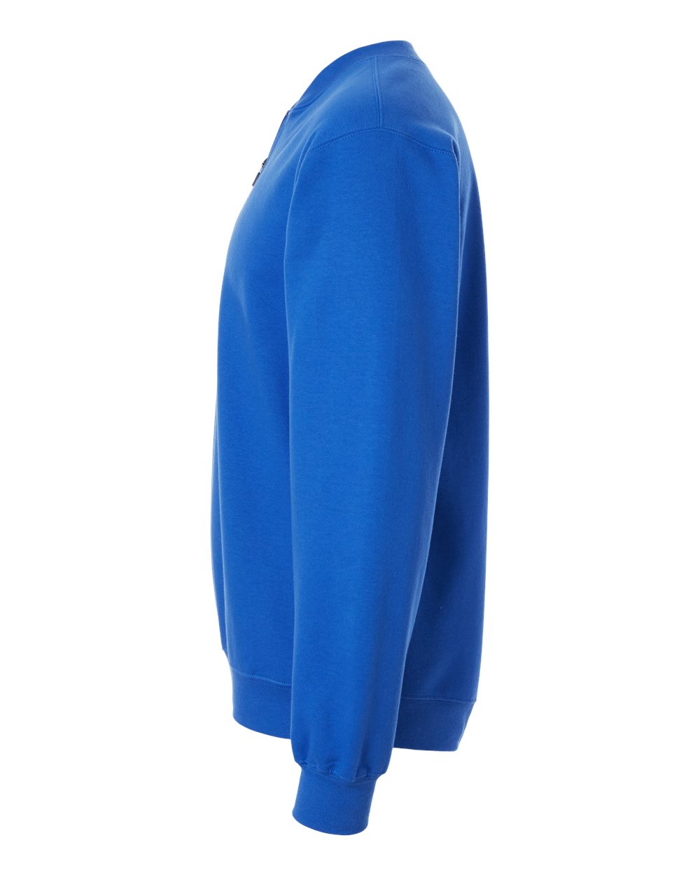 Left View of Royal Softstyle® Midweight 1/4 Zip Sweatshirt - SF008