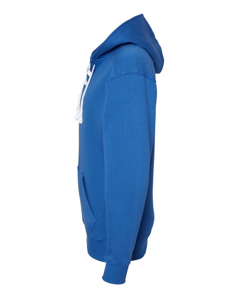 Left View of Royal Sport Lace Hooded Sweatshirt - 8830