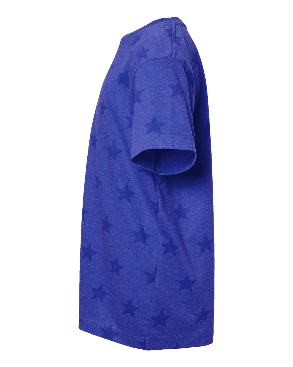 Left View of Royal Star Youth Star Print Tee - 2229