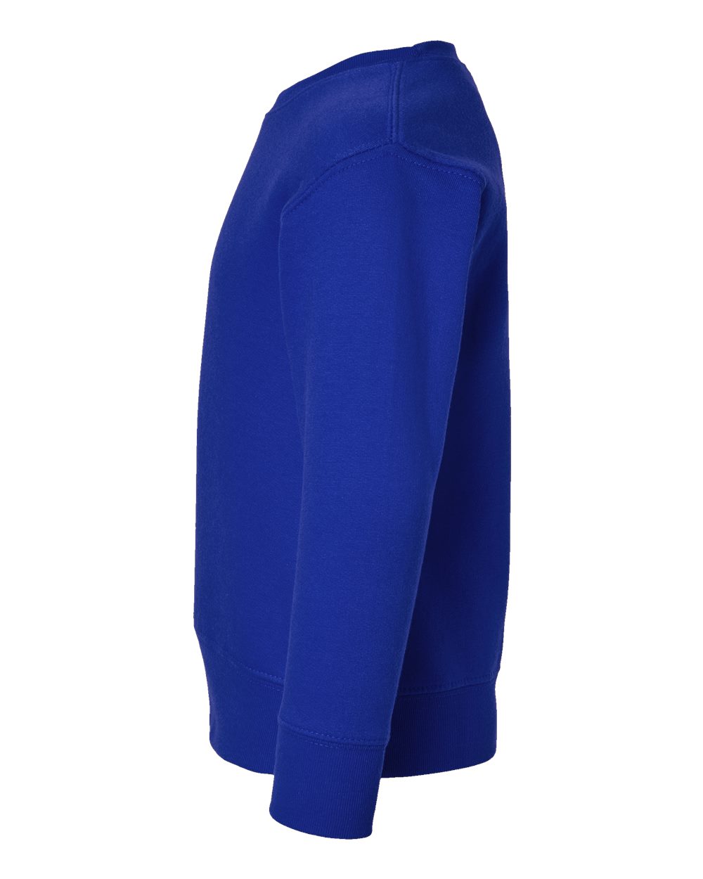 Left View of Royal Toddler Fleece Crewneck Sweatshirt - 3317