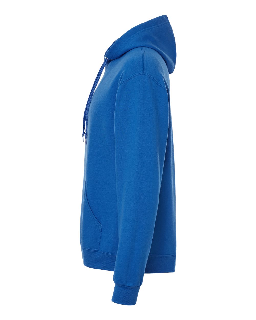 Left View of Royal Ultimate CVC Hooded Sweatshirt - IC49MR