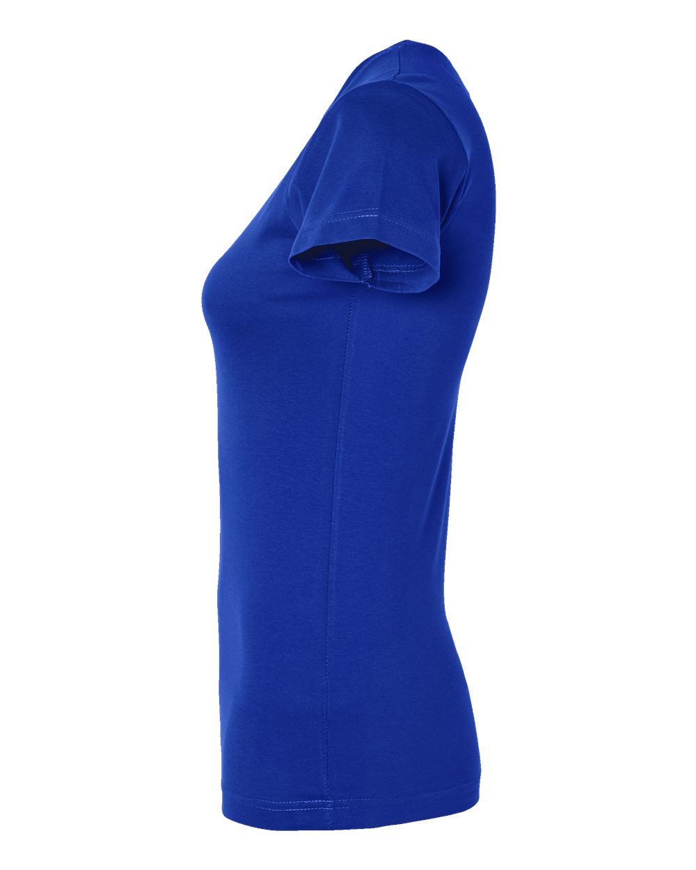 Left View of Royal Women's Fitted Fine Jersey Tee - 3616