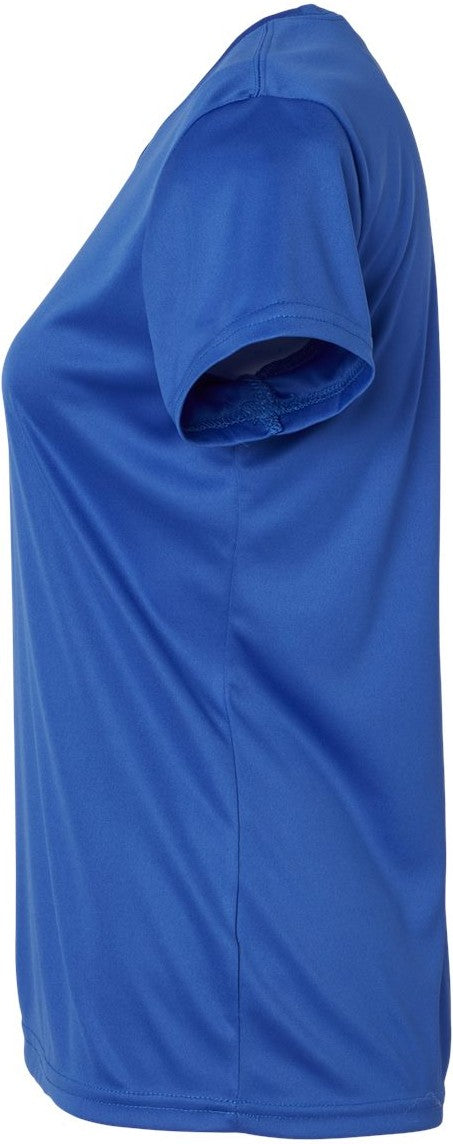 Left View of Royal Women's Islander Performance T-Shirt - 204