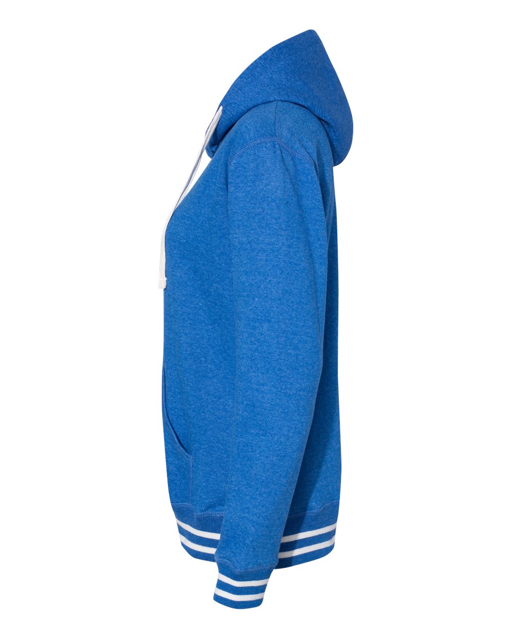 Left View of Royal Women’s Relay Hooded Sweatshirt - 8651
