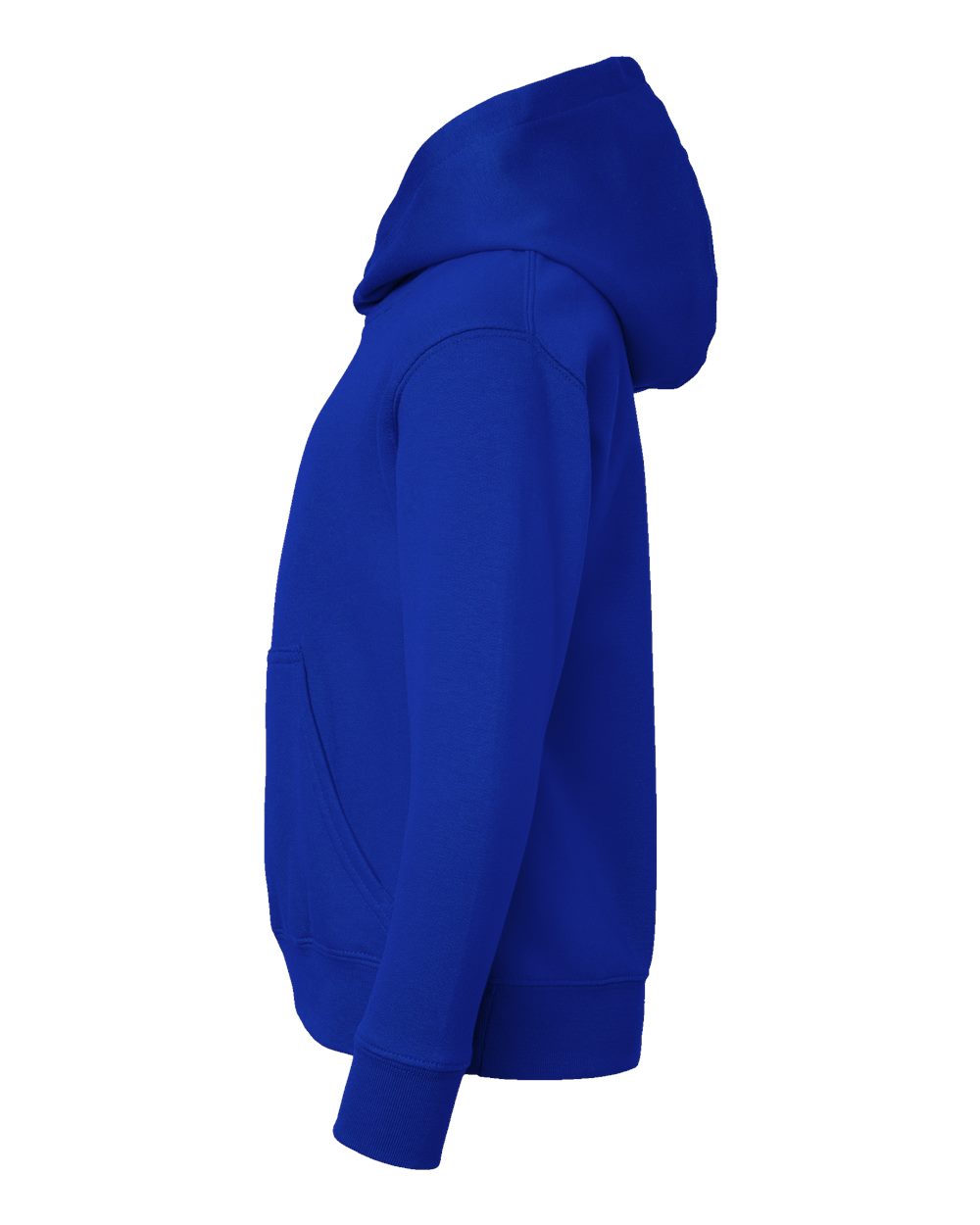 Left View of Royal Youth Fleece Hoodie - 2296
