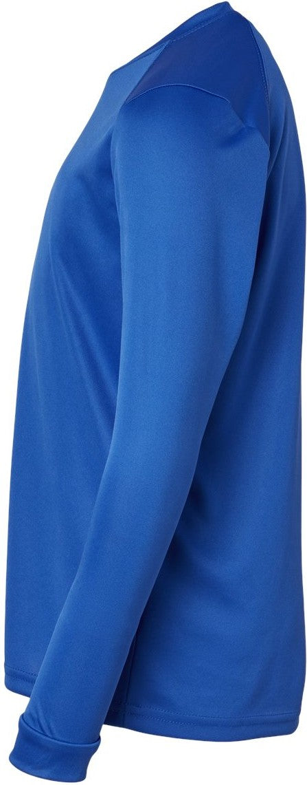 Left View of Royal Youth Long Islander Performance Long Sleeve T-Shirt - 218Y