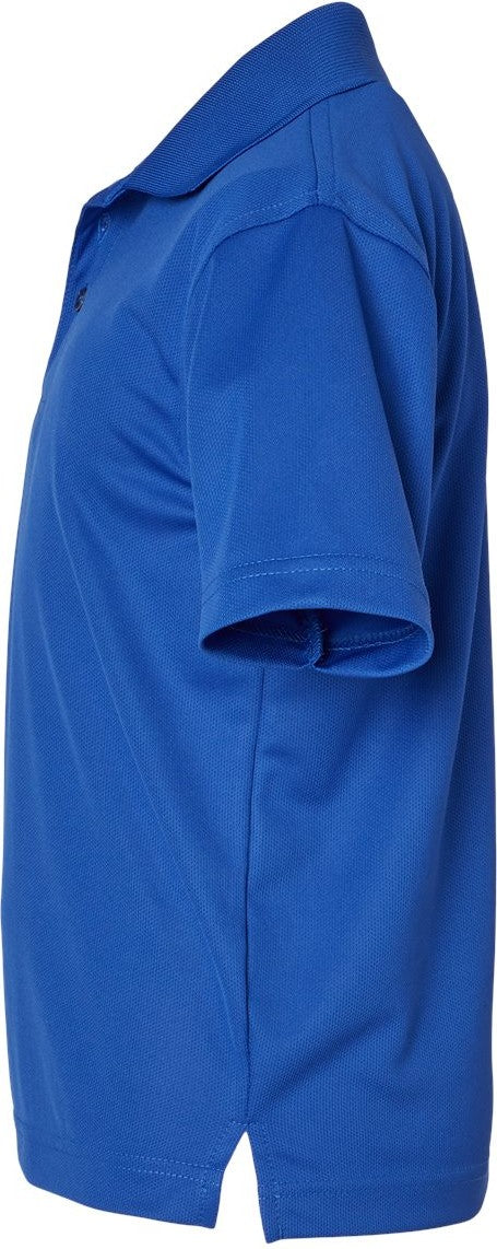 Left View of Royal Youth Saratoga Performance Mini Mesh Polo - 108Y