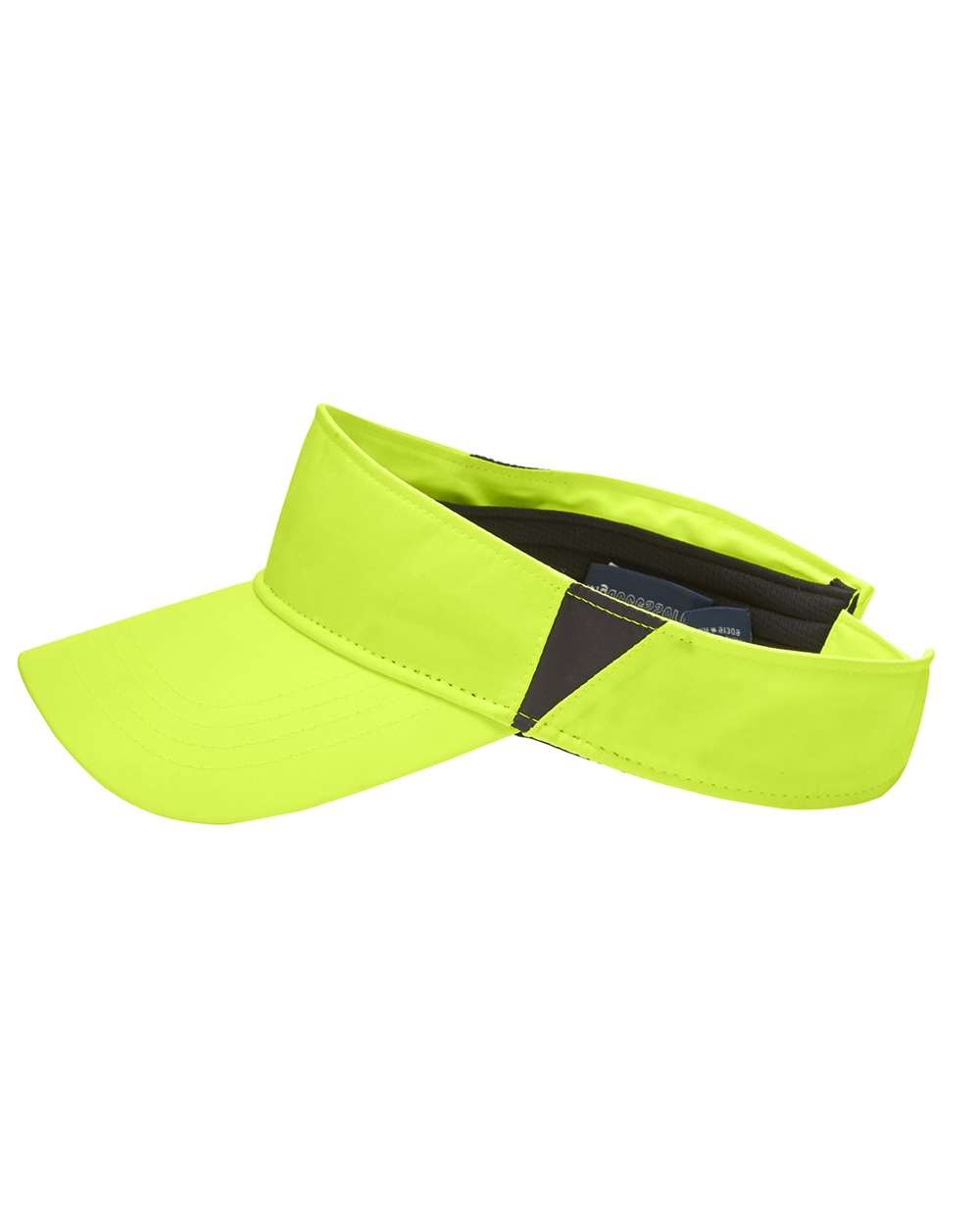 Left View of Safety Yellow/ Carbon Drive Performance Visor - CE002