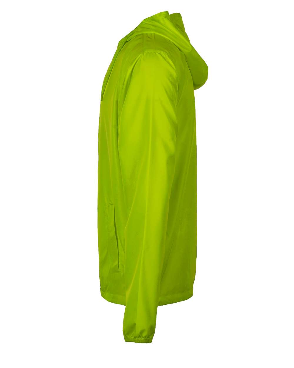 Left View of Safety Yellow Stormbreaker Jacket - 9754