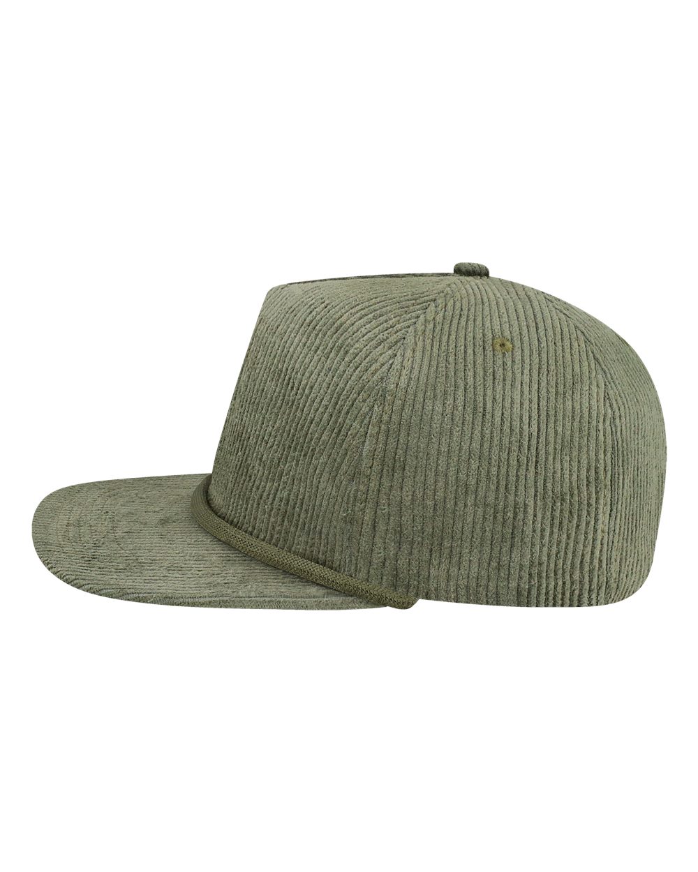 Left View of Sage Corduroy Unstructured with Rope Cap - WILSON