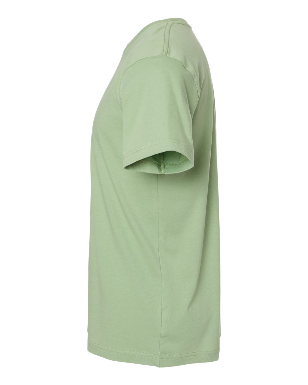 Left View of Sage Fine Jersey Tee - 6901