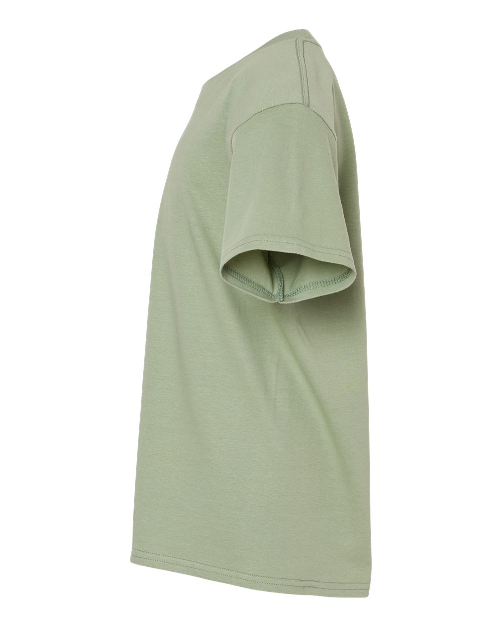 Left View of Sage Softstyle® Youth Midweight T-Shirt - 65000B