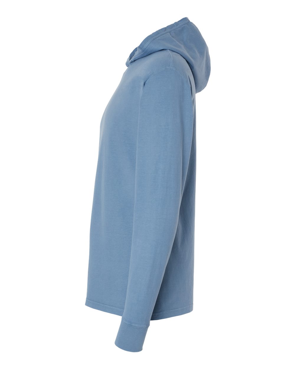 Left View of Saltwater Garment-Dyed Jersey Hooded Long Sleeve T-Shirt - GDH280
