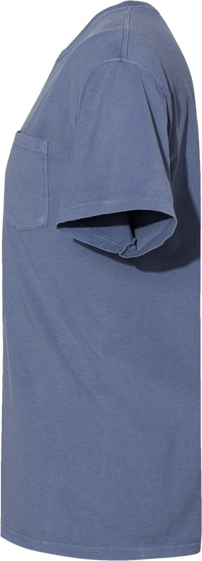 Left View of Saltwater Garment-Dyed Pocket T-Shirt - GDH150
