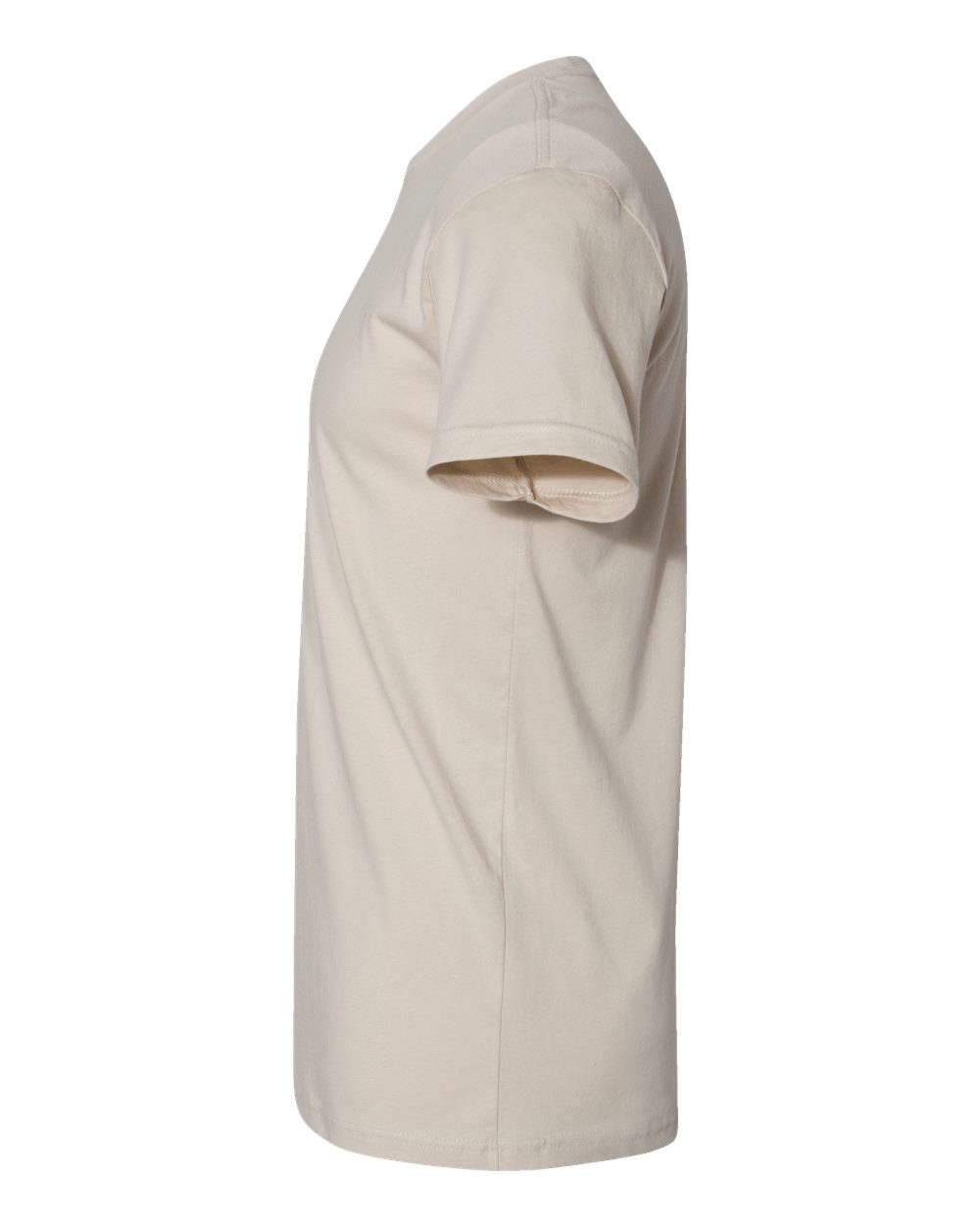 Left View of Sand Cotton T-Shirt - 3600