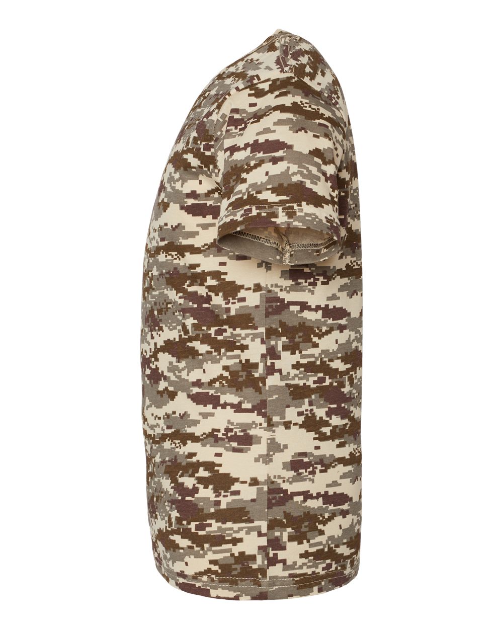 Left View of Sand Digital Youth Camouflage T-Shirt - 2207