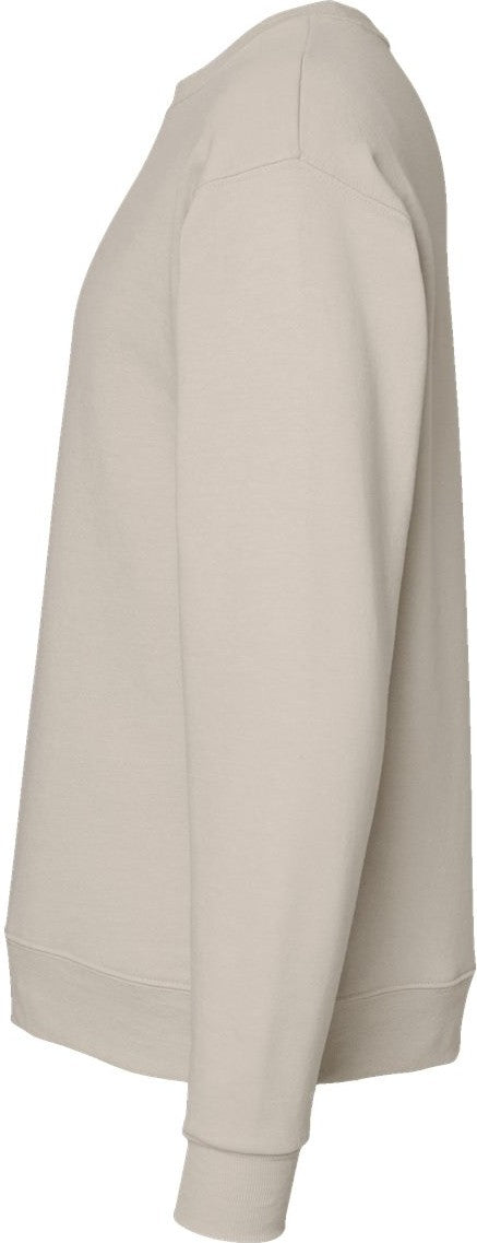 Left View of Sand Ecosmart® Crewneck Sweatshirt - P160