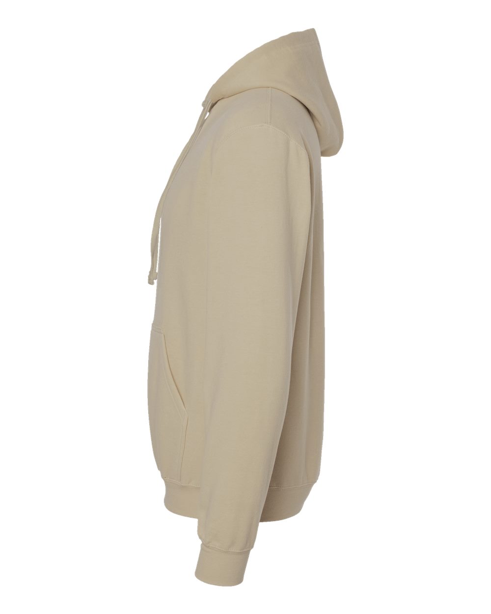 Left View of Sand Fleece Hooded Sweatshirt - 320