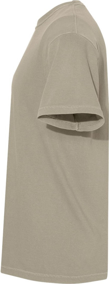 Left View of Sandstone Garment-Dyed Heavyweight T-Shirt - 1717