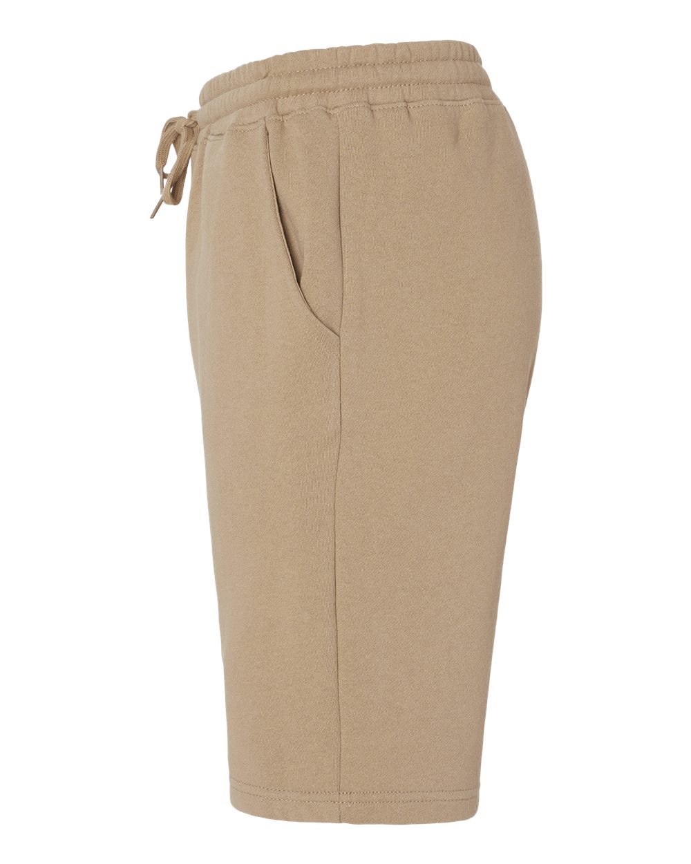 Left View of Sandstone Midweight Fleece Shorts - IND20SRT