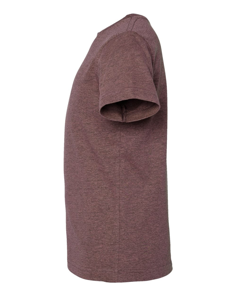 Left View of Sangria Blackout Youth Fine Jersey Tee - 6101