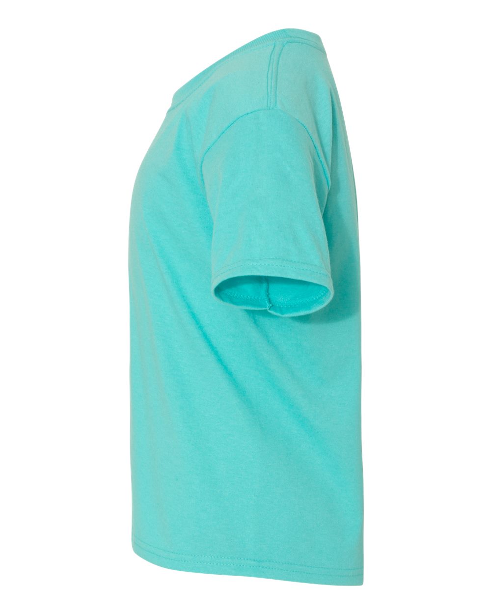 Left View of Scuba Blue Dri-Power® Youth 50/50 T-Shirt - 29BR