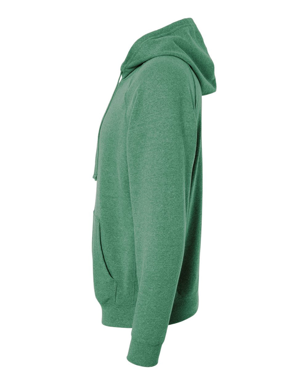 Left View of Sea Green Special Blend Raglan Hooded Sweatshirt - PRM33SBP