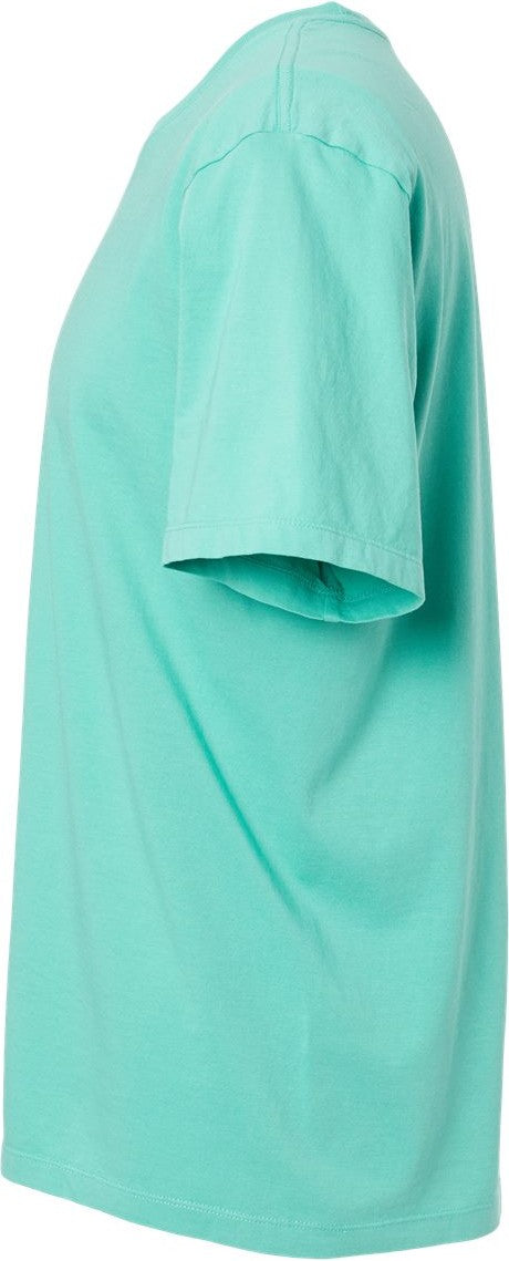 Left View of Seafoam Organic T-Shirt - 400