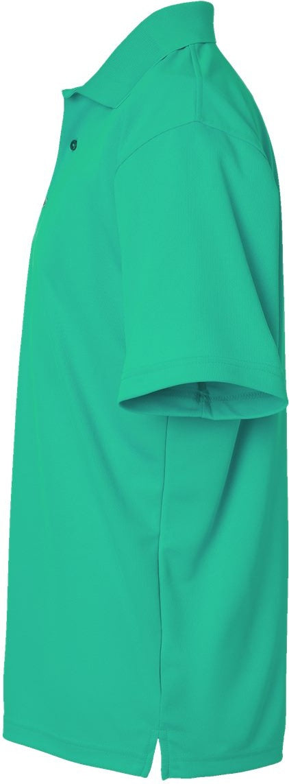 Left View of Seagreen Saratoga Performance Mini Mesh Polo - 100