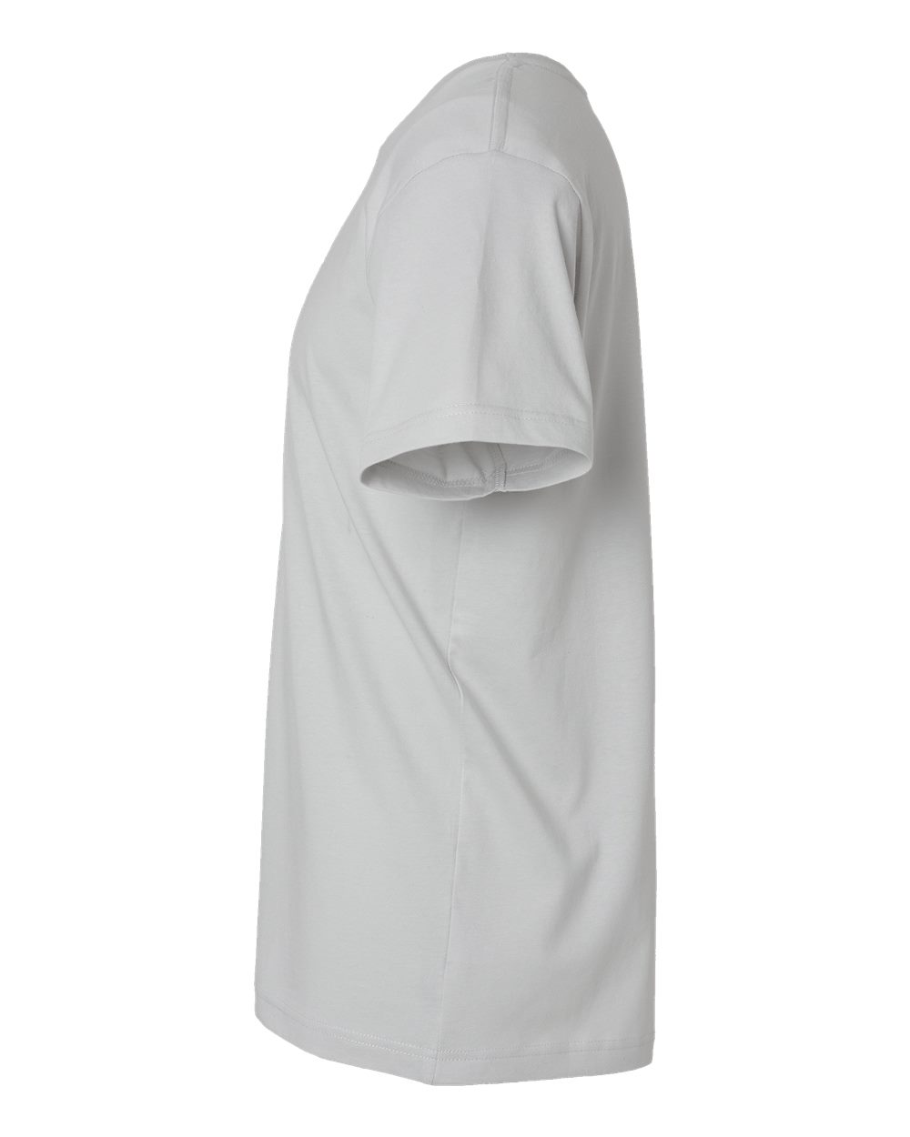 Left View of Silver Fine Jersey Tee - 6901