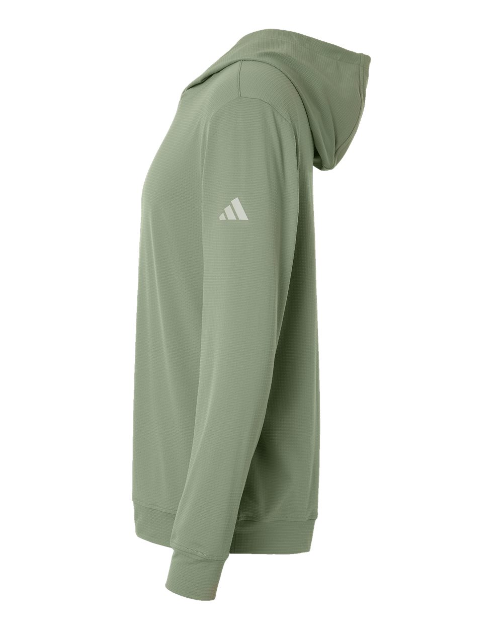 Left View of Silver Green Ultimate Elevated Hoodie - A2009