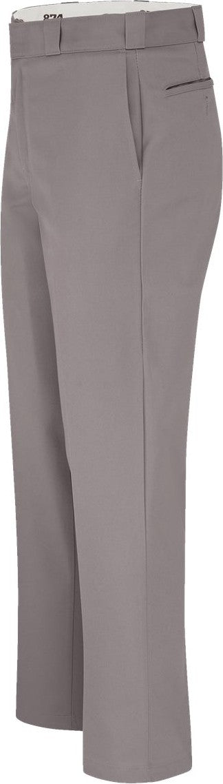 Left View of Silver Grey - 30I Industrial 874® Work Pants - P874