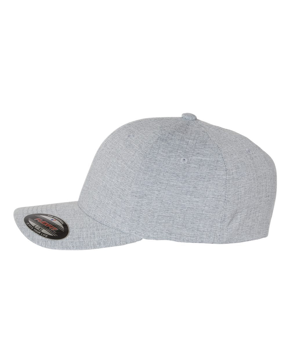 Left View of Silver Heatherlight™ Mélange Cap - 6350