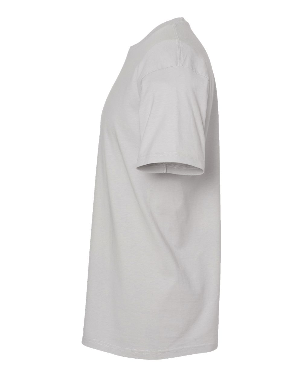 Left View of Silver Heavyweight Jersey T-Shirt - 290