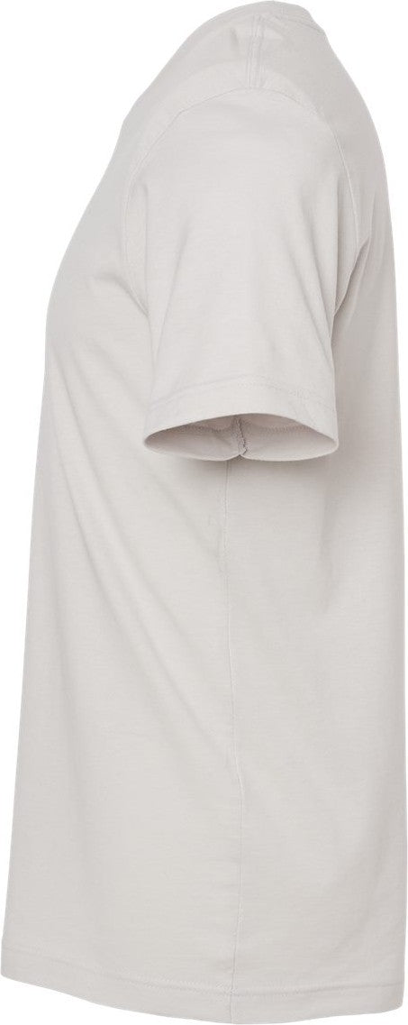 Left View of Silver Premium Cotton T-Shirt - 502