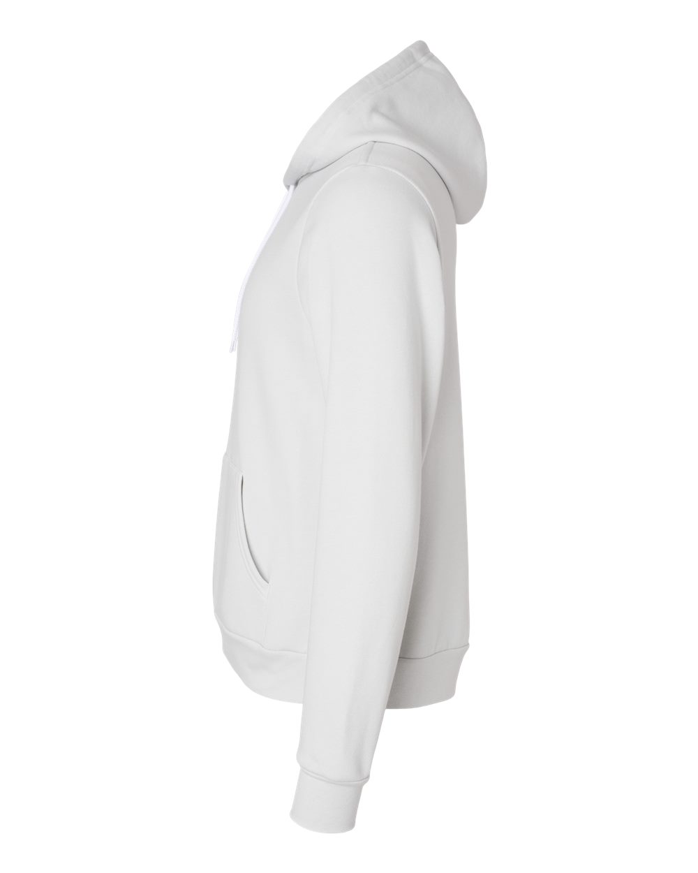 Left View of Silver Sponge Fleece Hoodie - 3719