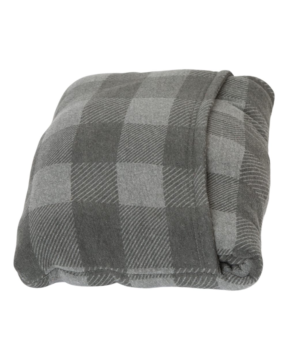 Left View of Smoke Buffalo Triblend Triblend Fleece Blanket - 8852