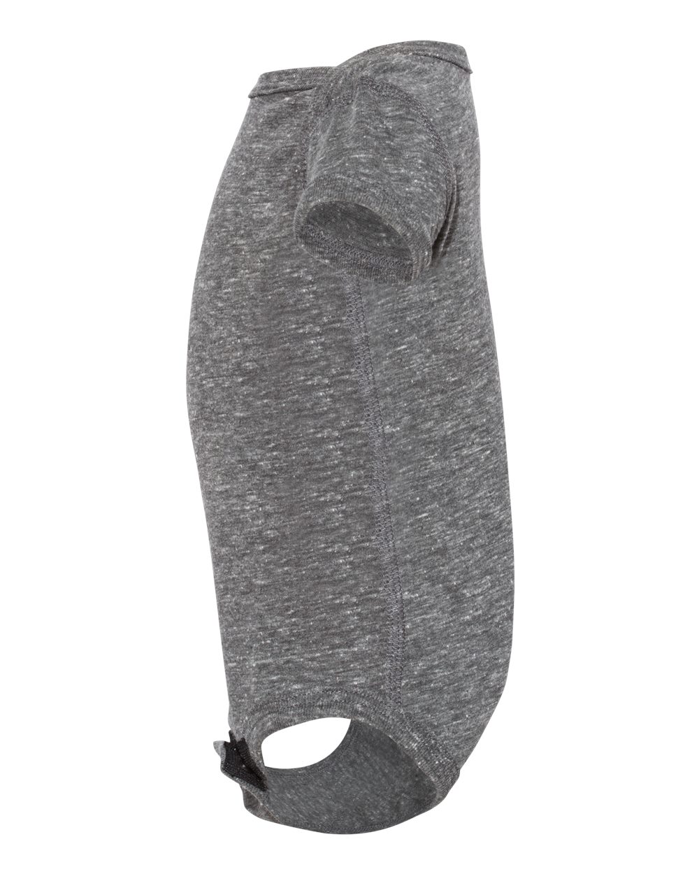 Left View of Smoke Melange Infant Harborside Mélange Bodysuit - 4491