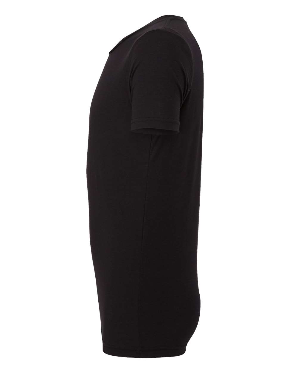 Left View of Solid Black Triblend Triblend Tee - 3413