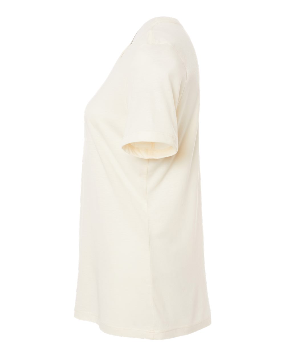 Left View of Solid Natural Triblend Women’s Relaxed Fit Triblend Tee - 6413