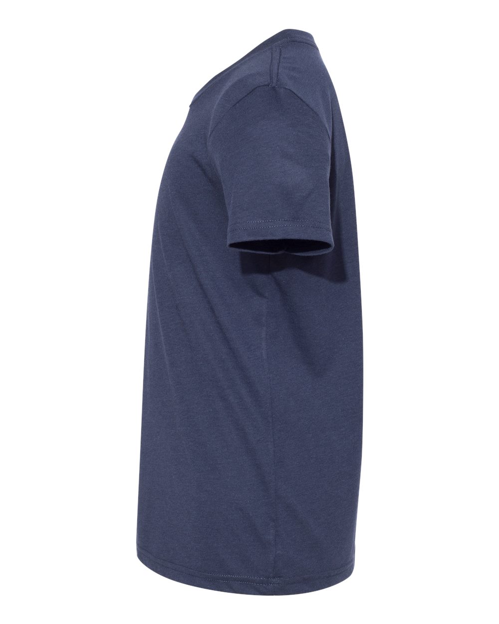 Left View of Solid Navy Triblend Youth Triblend Tee - 3413Y