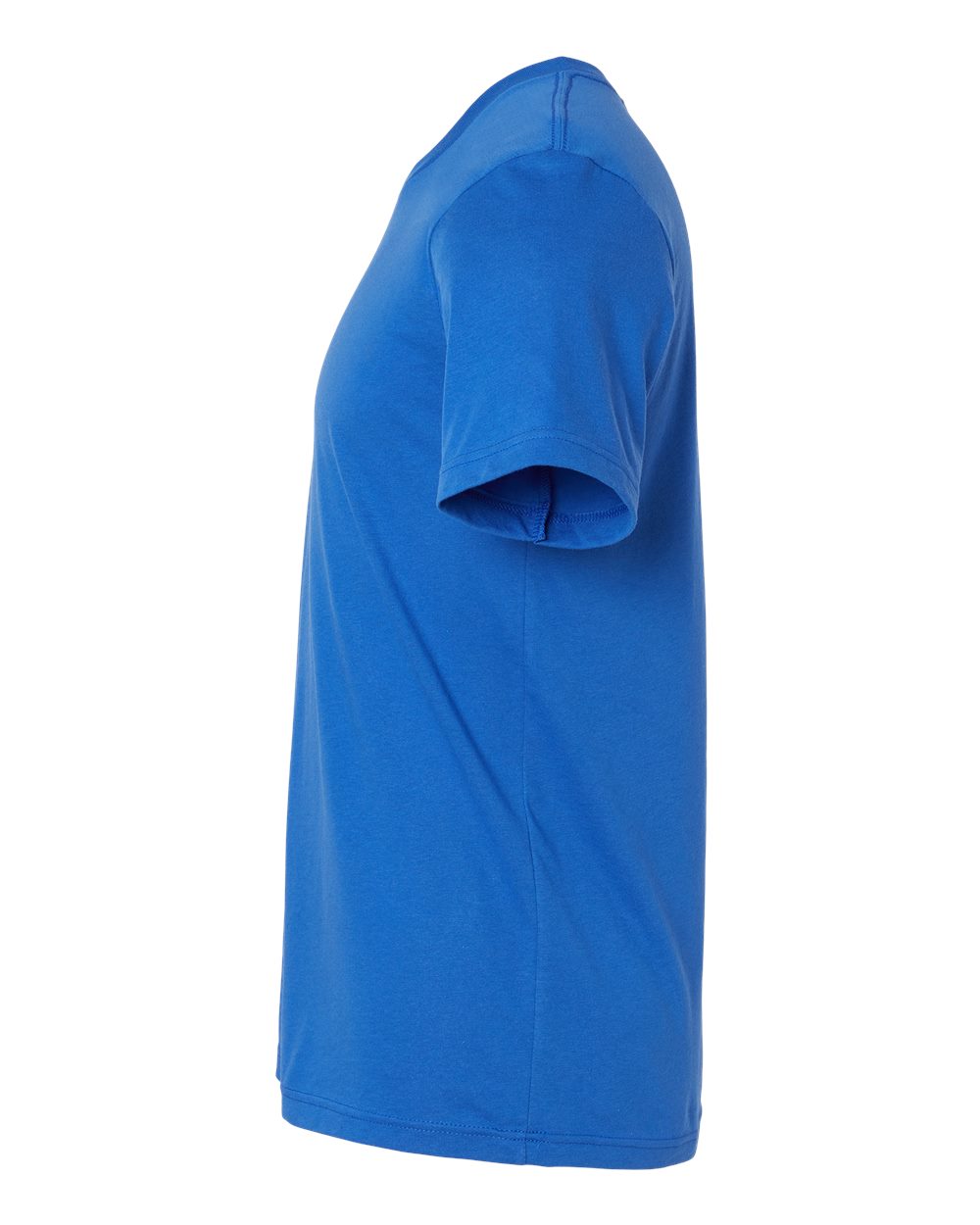 Left View of Solid True Royal Blend CVC Jersey Tee - 3001CVC